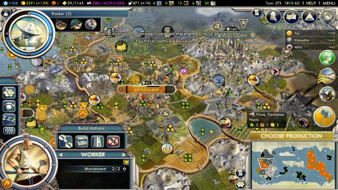 Civilization 5 モアイ経済 スパ帝国